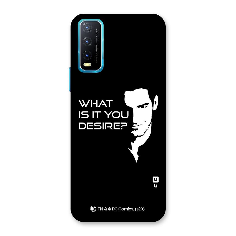 What Do You Desire Back Case for Vivo Y20