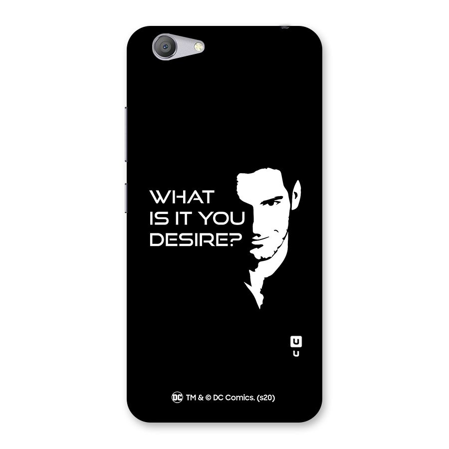 What Do You Desire Back Case for Vivo Y53