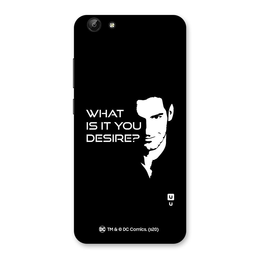 What Do You Desire Back Case for Vivo Y69