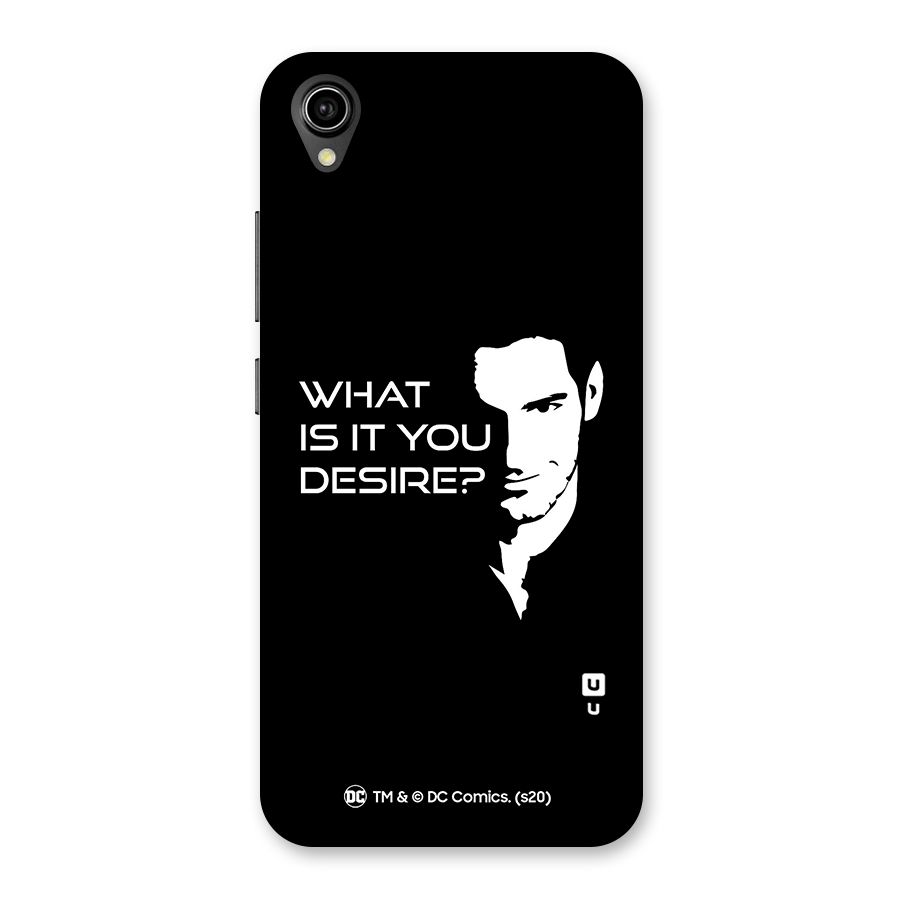 What Do You Desire Back Case for Vivo Y90
