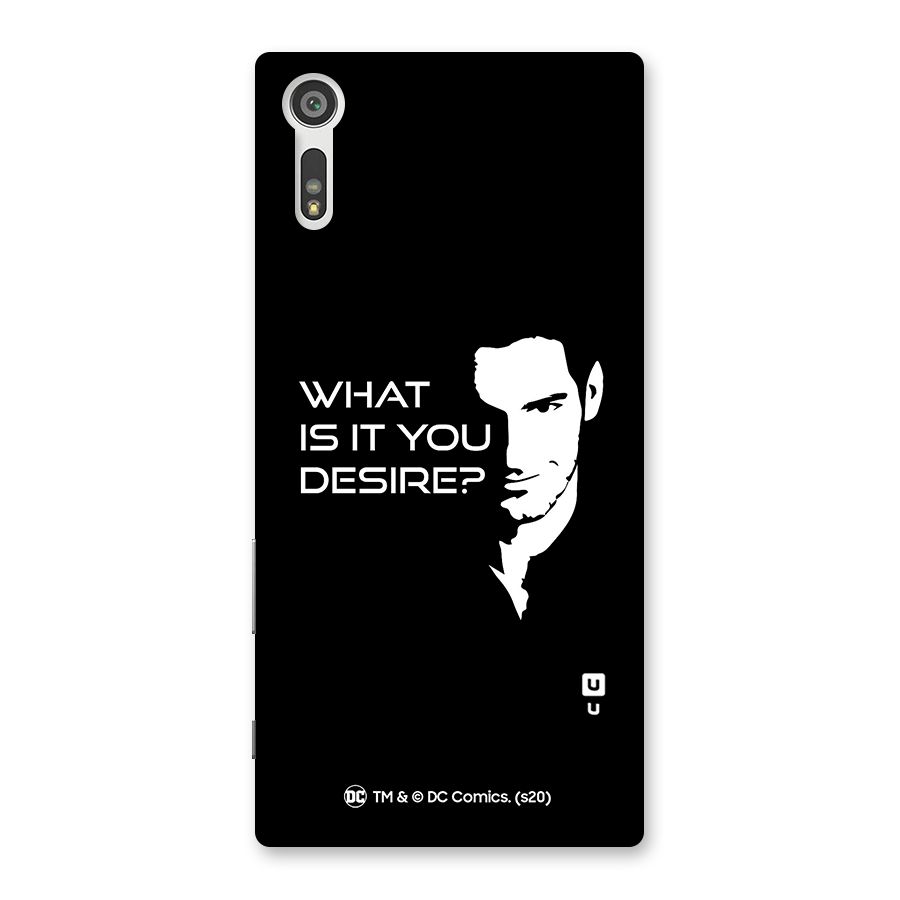 What Do You Desire Back Case for Xperia XZ