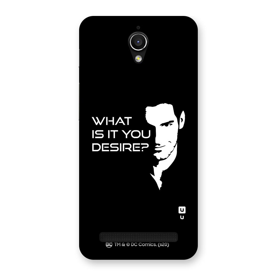 What Do You Desire Back Case for Zenfone Go