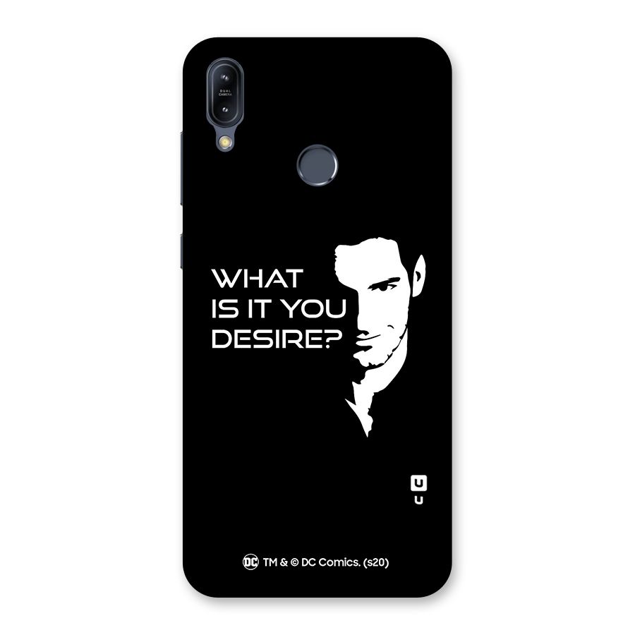 What Do You Desire Back Case for Zenfone Max M2