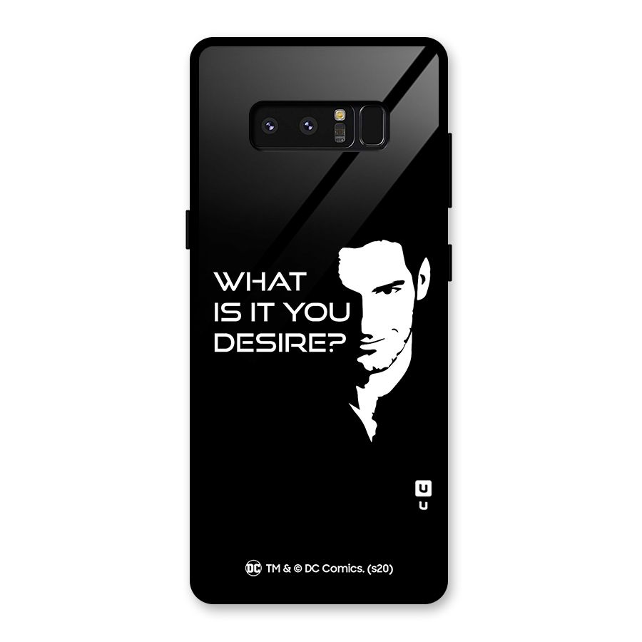 What Do You Desire Glass Back Case for Galaxy Note 8