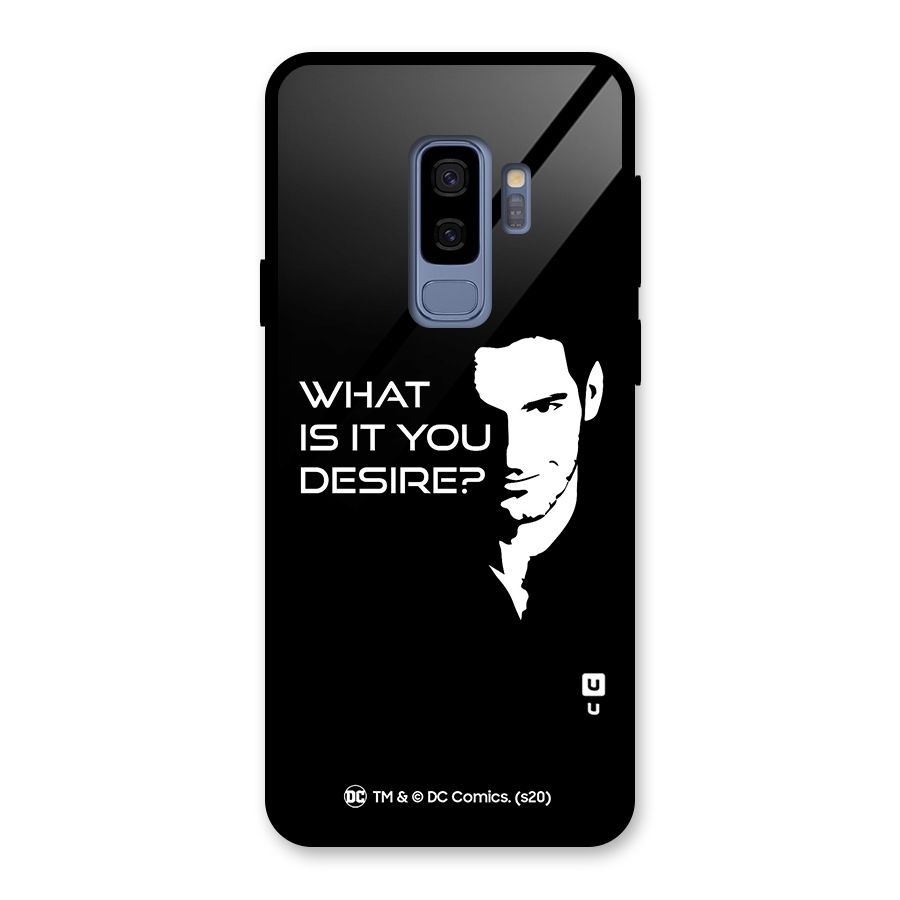 What Do You Desire Glass Back Case for Galaxy S9 Plus