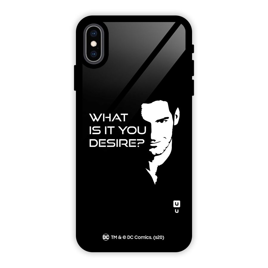 What Do You Desire Glass Back Case for iPhone XS Max