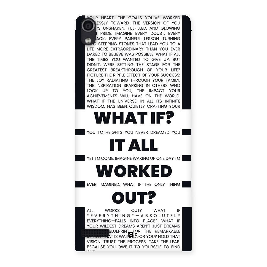 What If Back Case for Ascend P6