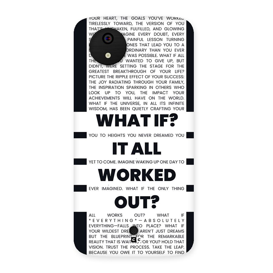 What If Back Case for Canvas A1  AQ4501