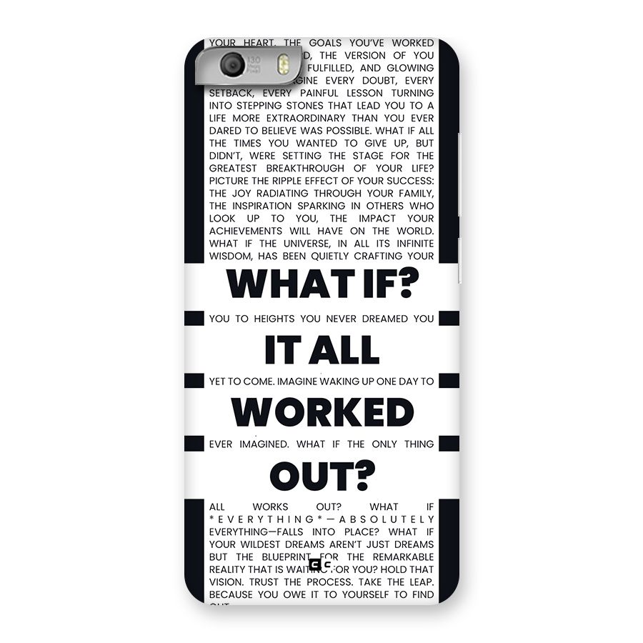 What If Back Case for Canvas Knight 2