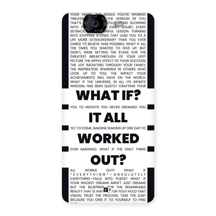 What If Back Case for Canvas Knight A350