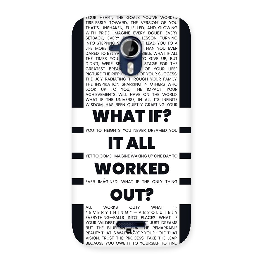 What If Back Case for Canvas Magnus A117