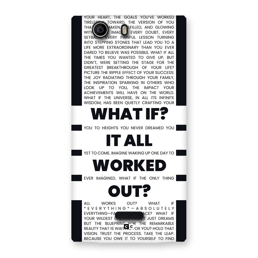 What If Back Case for Canvas Nitro 2 E311