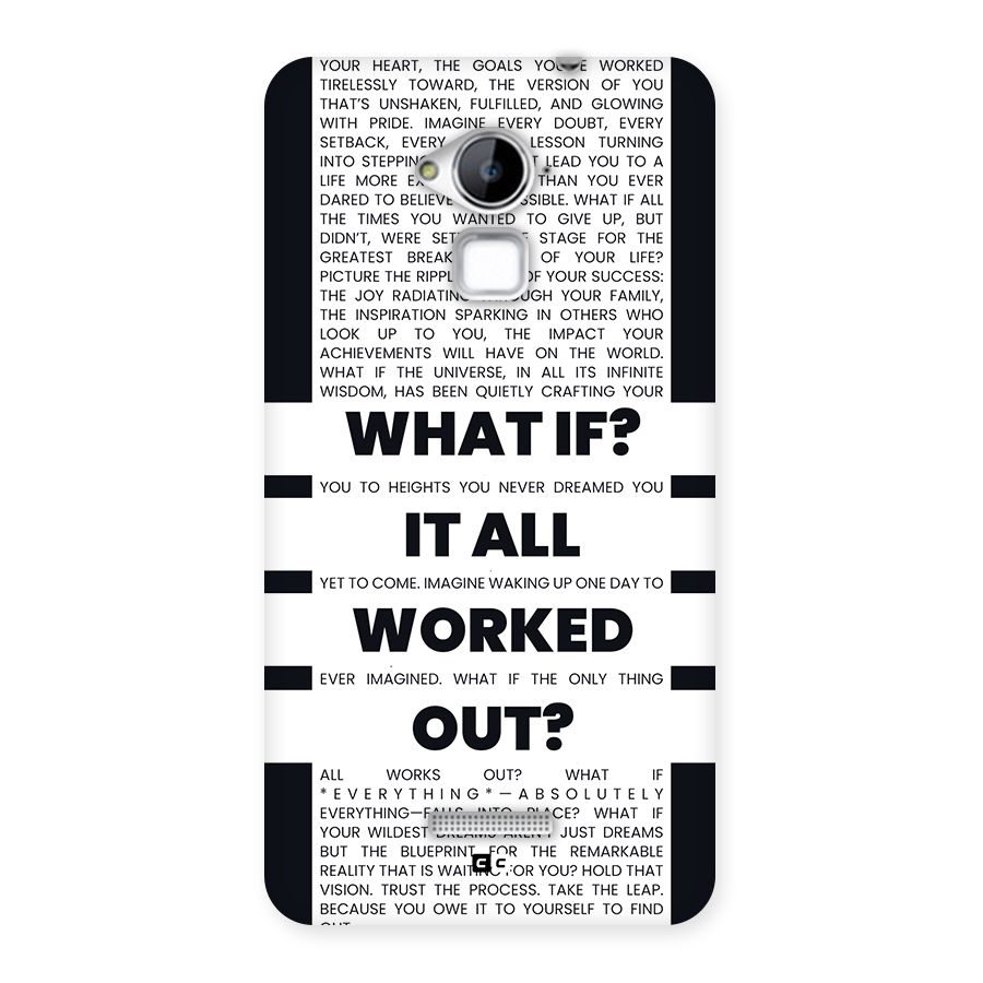 What If Back Case for Coolpad Note 3