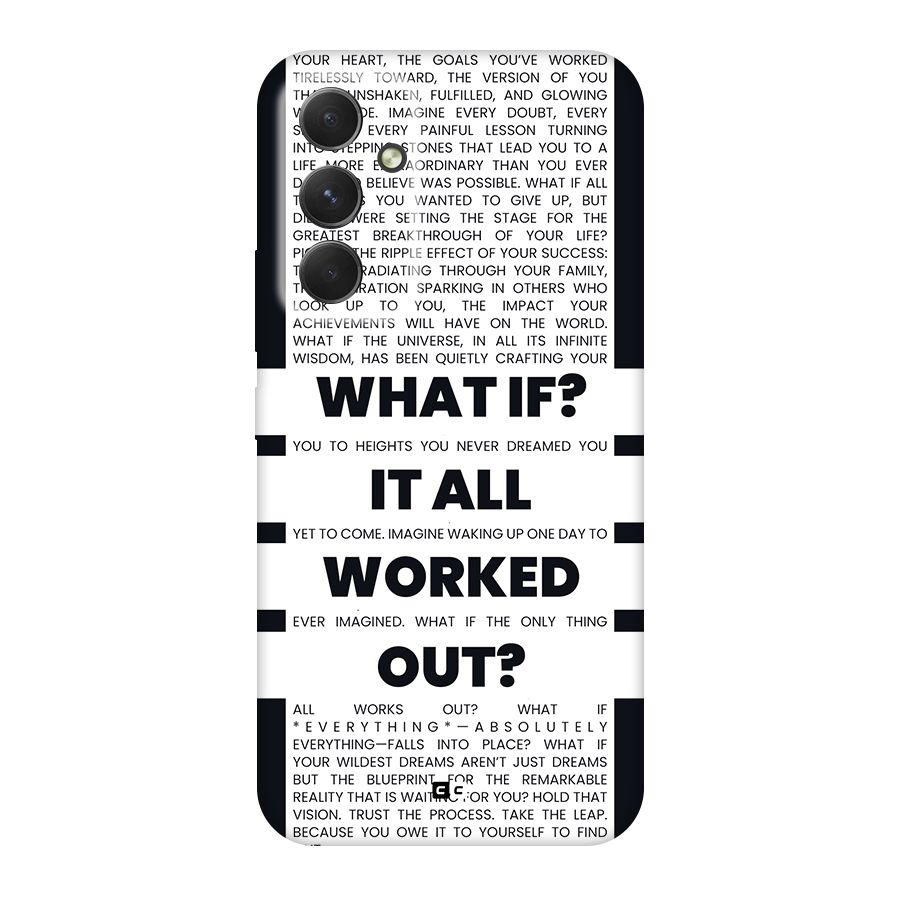 What If Back Case for Galaxy A54