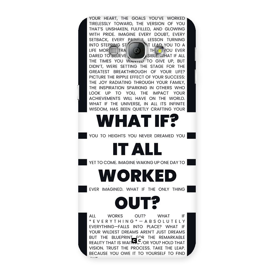 What If Back Case for Galaxy A8