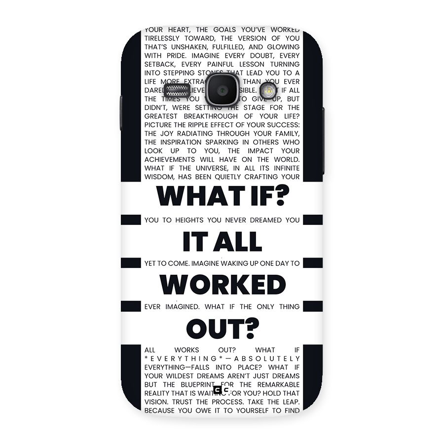 What If Back Case for Galaxy Ace3