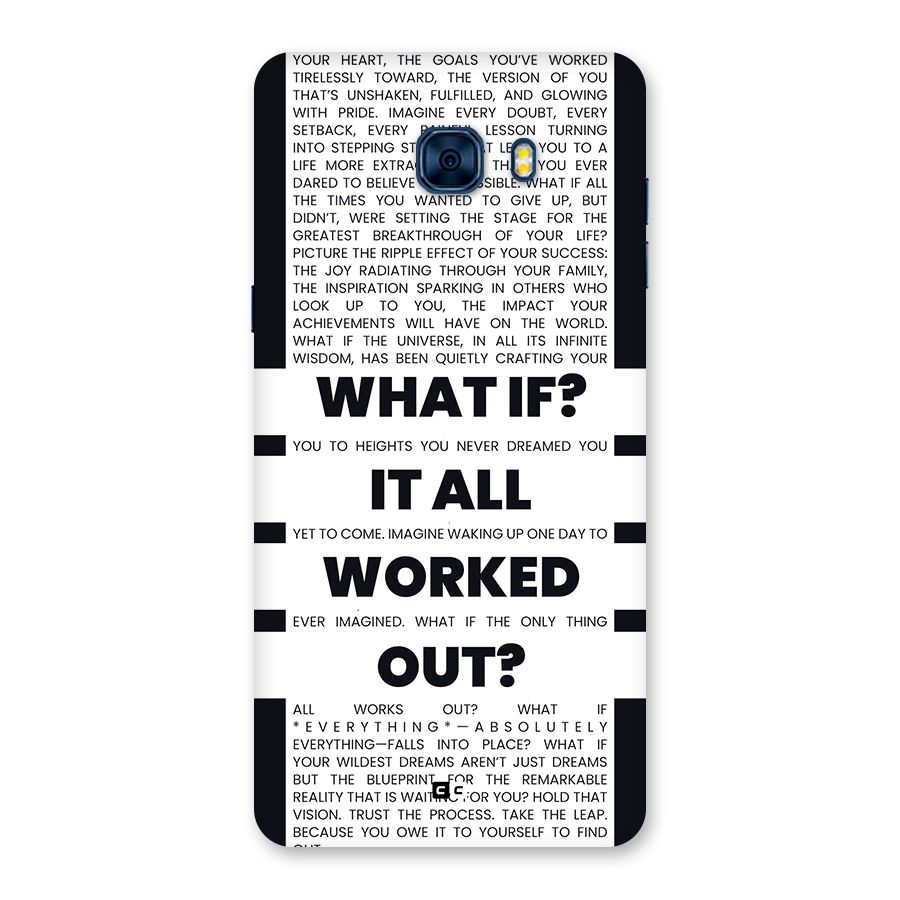 What If Back Case for Galaxy C7 Pro