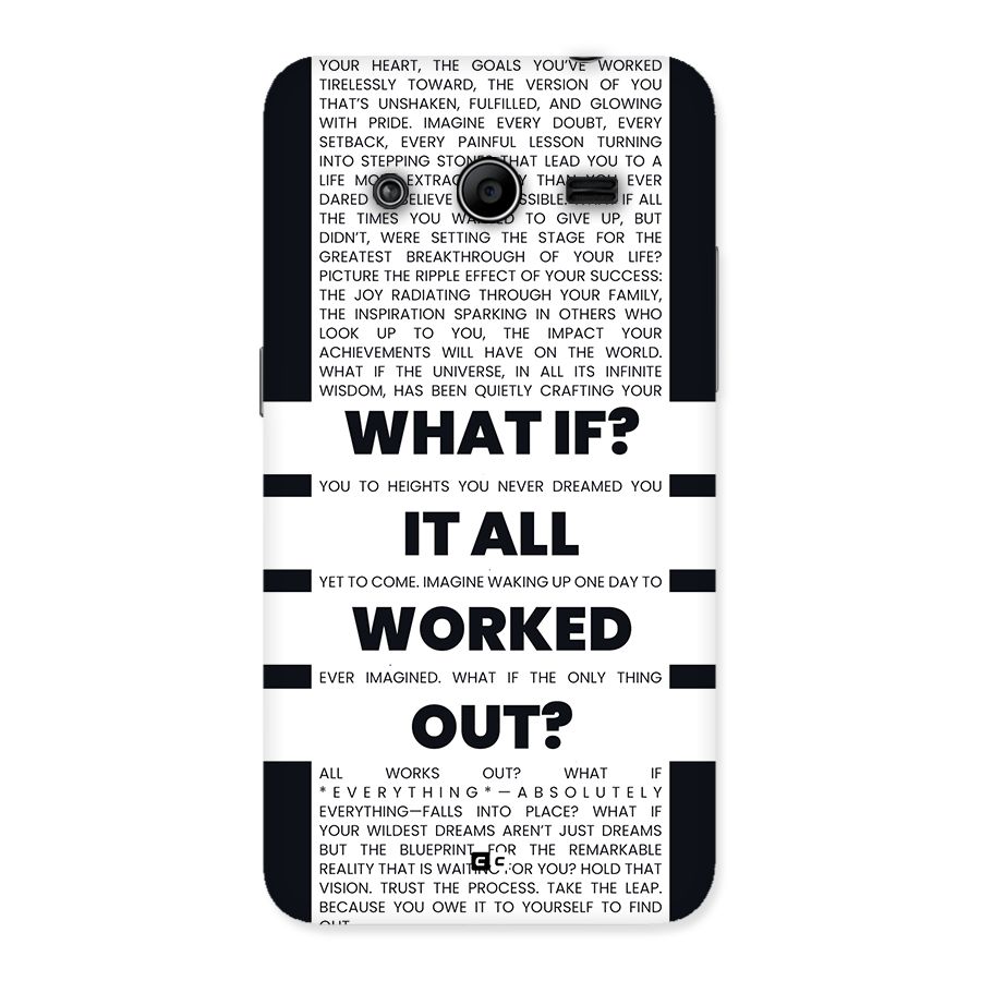 What If Back Case for Galaxy Core 2