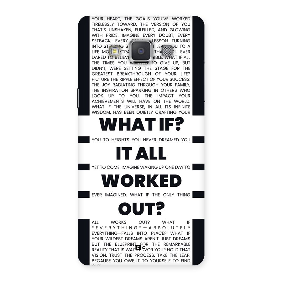What If Back Case for Galaxy Grand 3