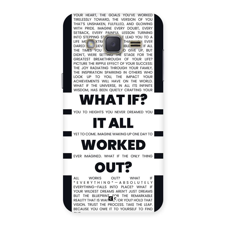What If Back Case for Galaxy J2