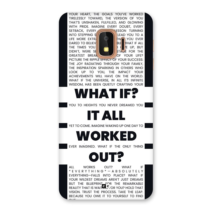 What If Back Case for Galaxy J2 Core