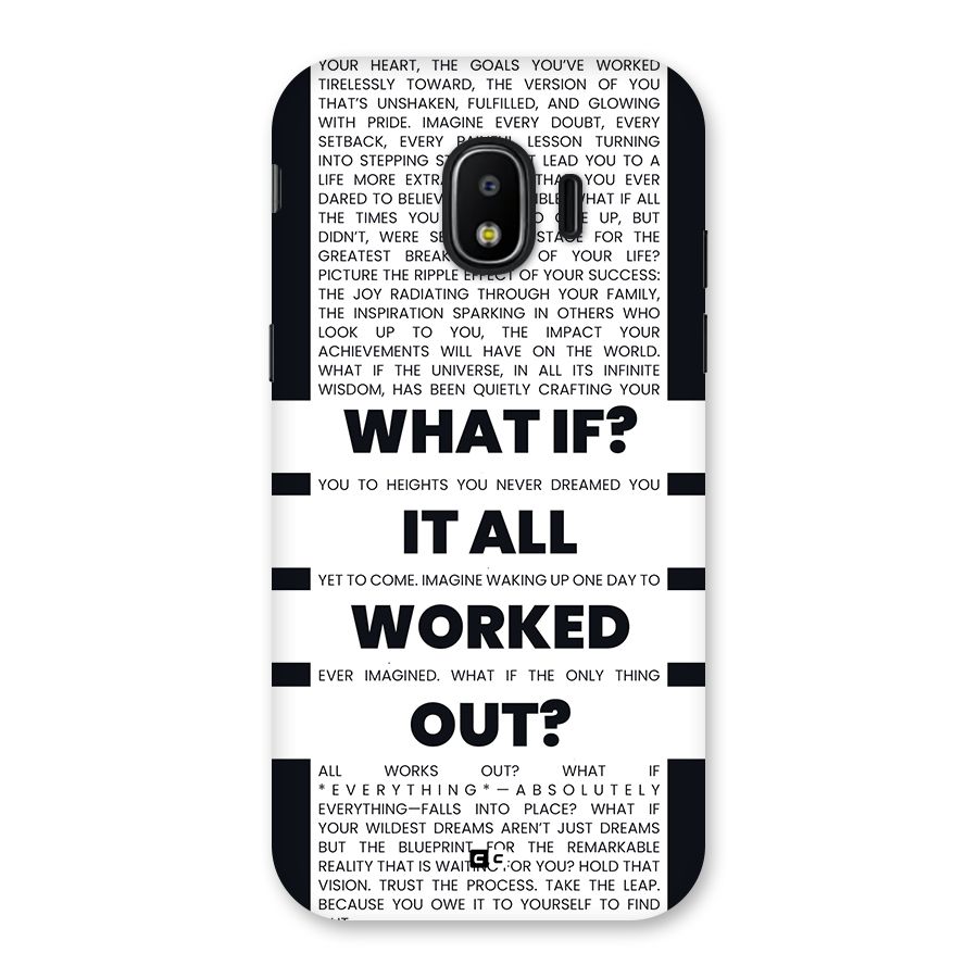 What If Back Case for Galaxy J2 Pro 2018