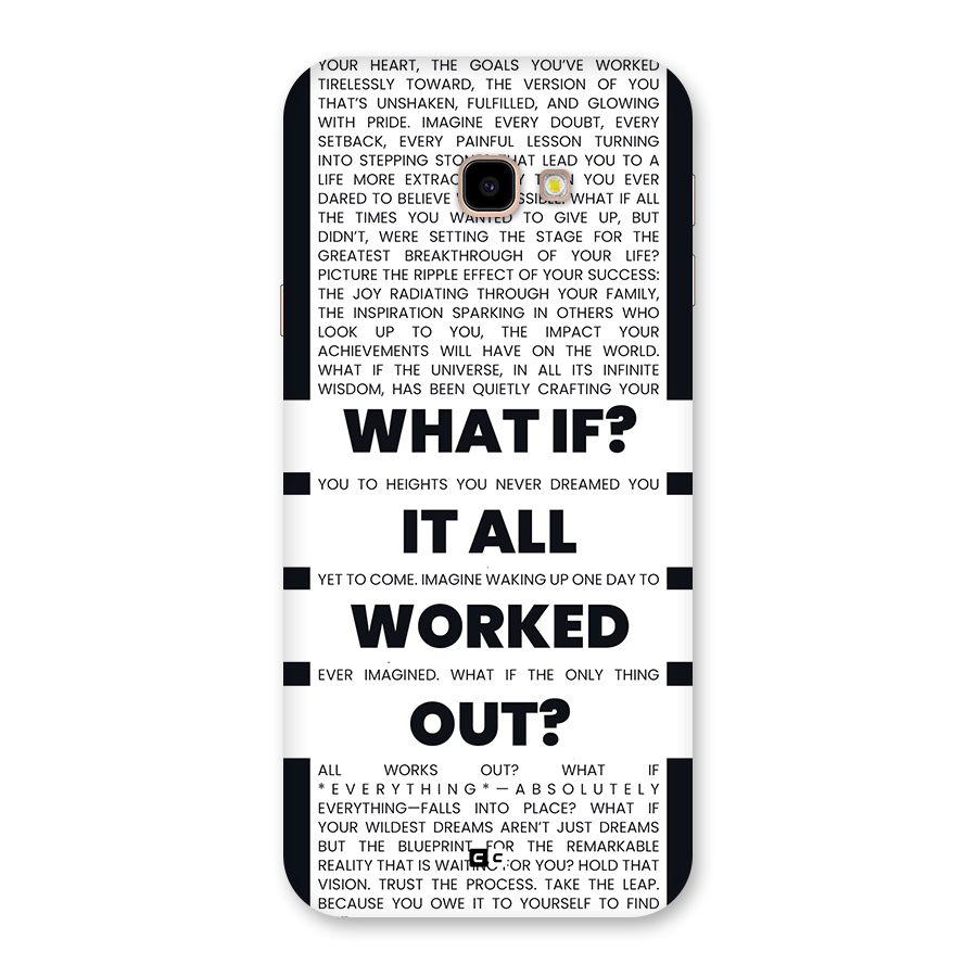 What If Back Case for Galaxy J4 Plus