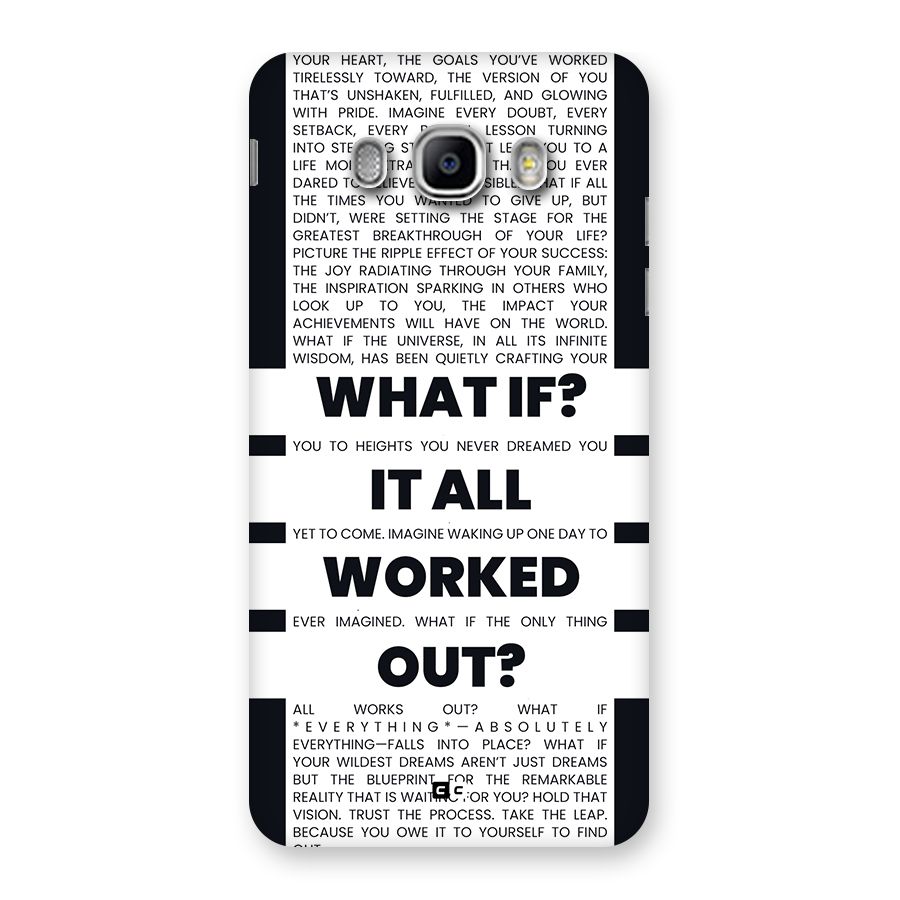 What If Back Case for Galaxy J5 2016