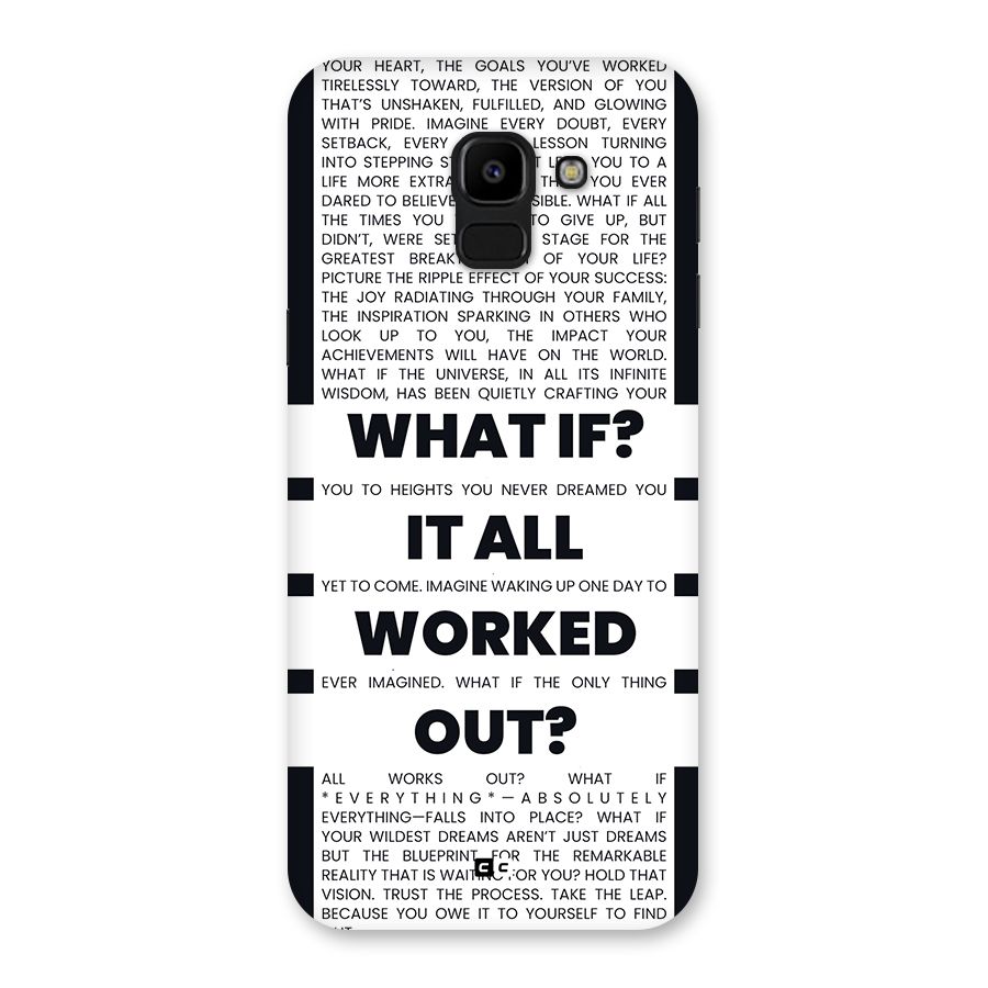 What If Back Case for Galaxy J6