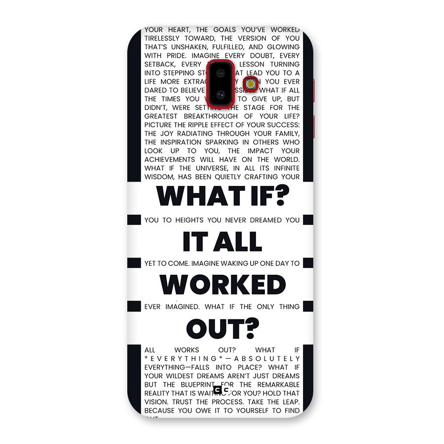 What If Back Case for Galaxy J6 Plus
