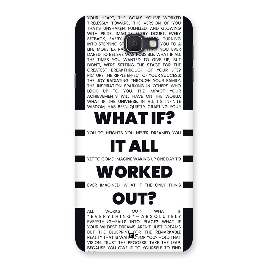 What If Back Case for Galaxy J7 Prime