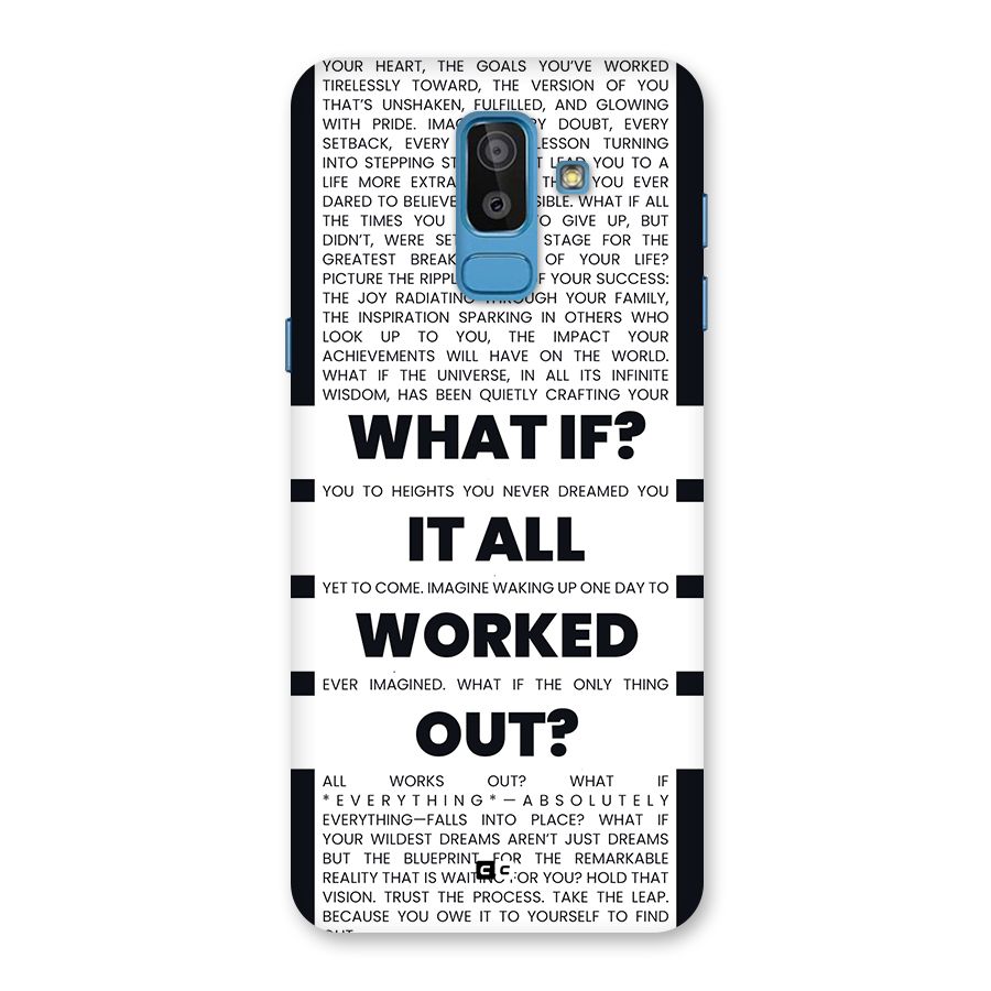 What If Back Case for Galaxy J8