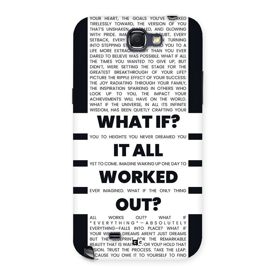 What If Back Case for Galaxy Note 2