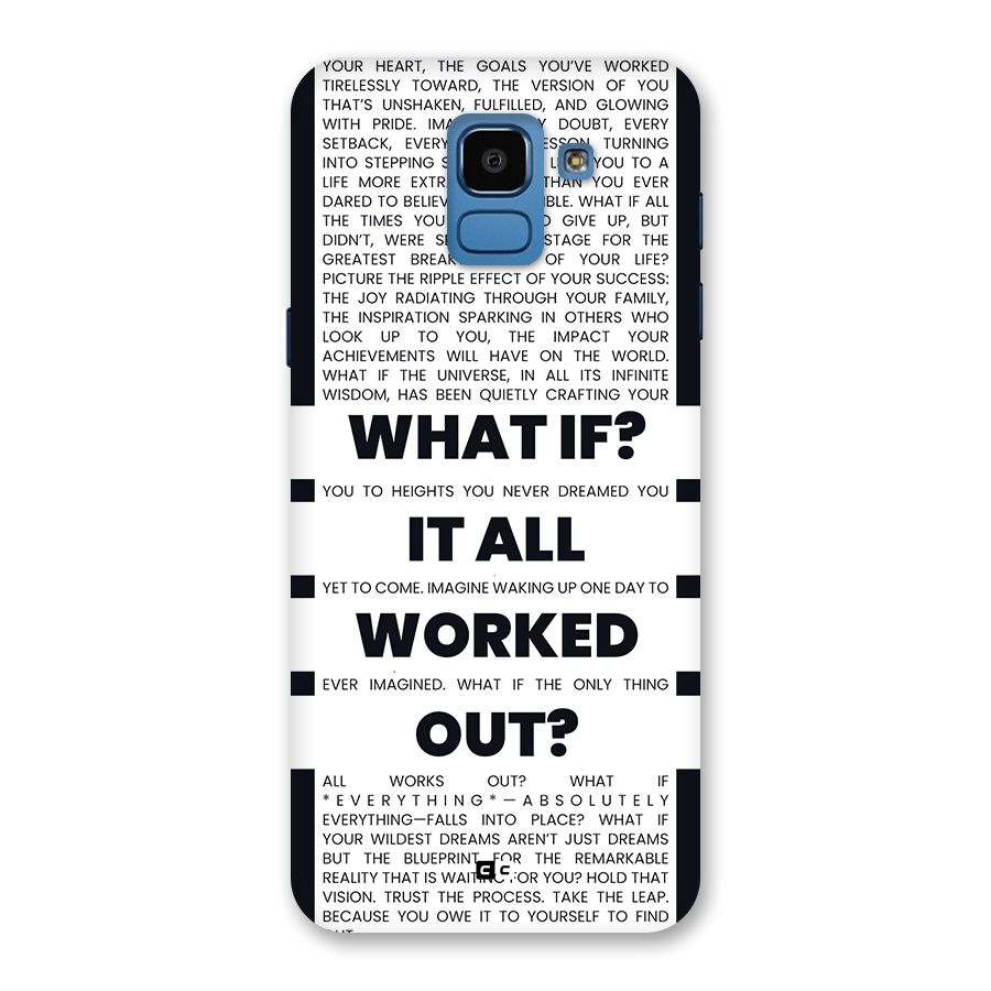 What If Back Case for Galaxy On6