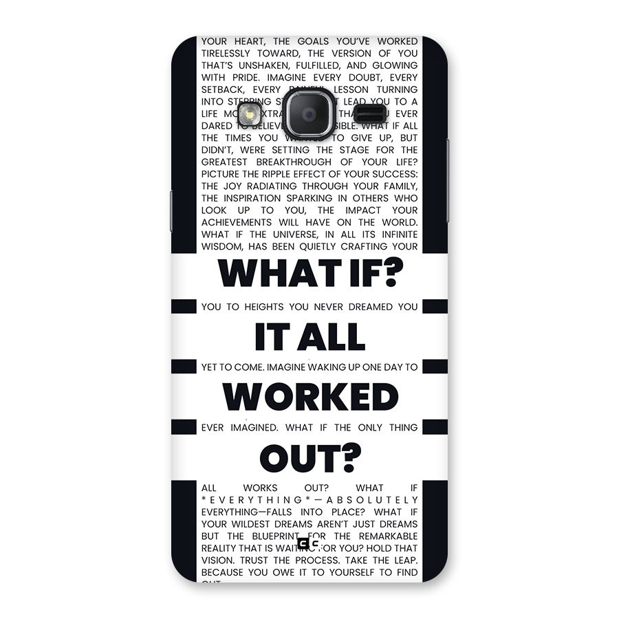 What If Back Case for Galaxy On7 2015