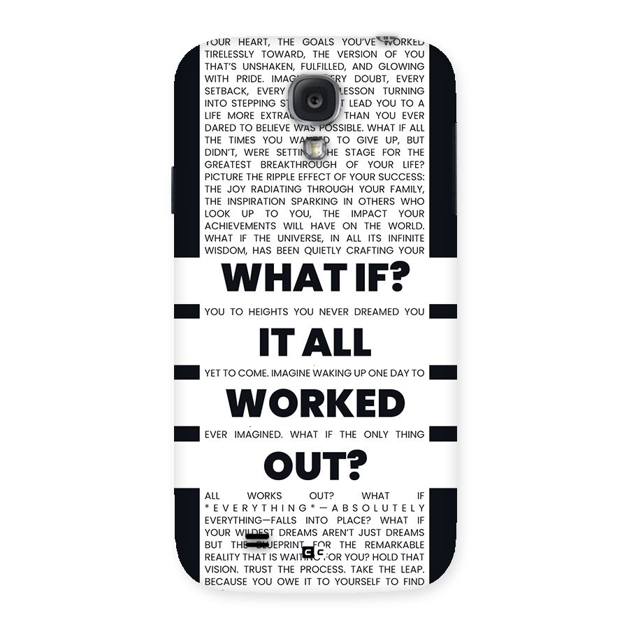 What If Back Case for Galaxy S4