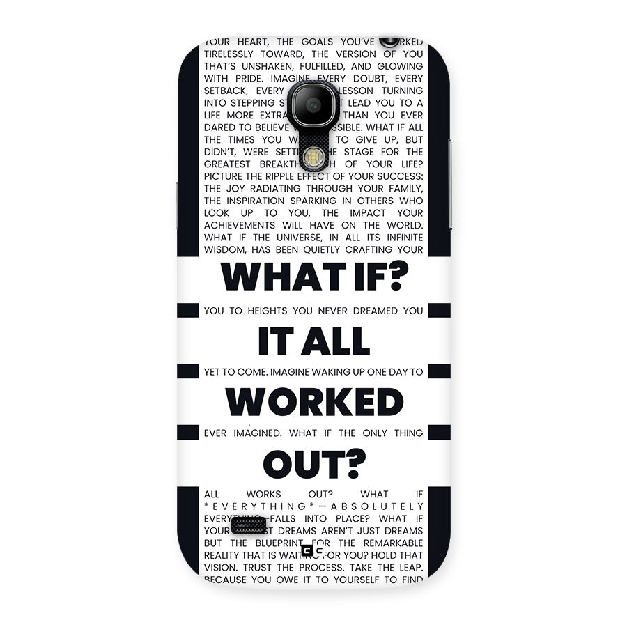 What If Back Case for Galaxy S4 Mini