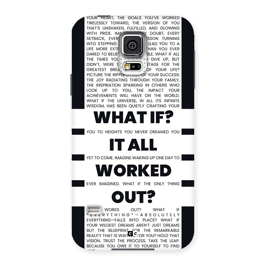 What If Back Case for Galaxy S5