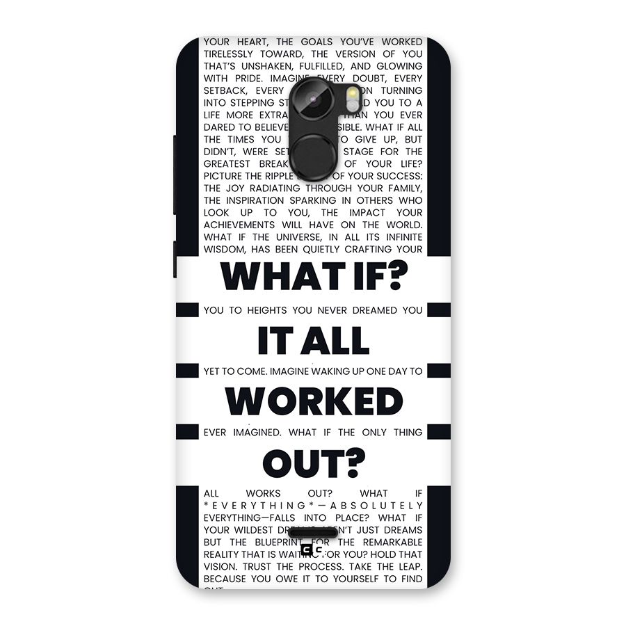 What If Back Case for Gionee X1