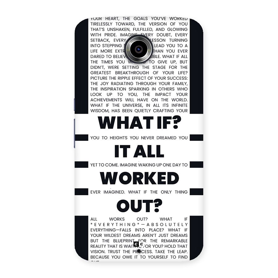 What If Back Case for Google Nexus 6
