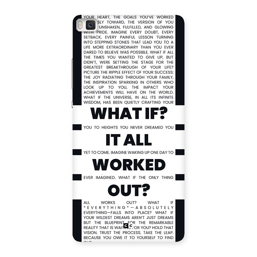 What If Back Case for Huawei P8