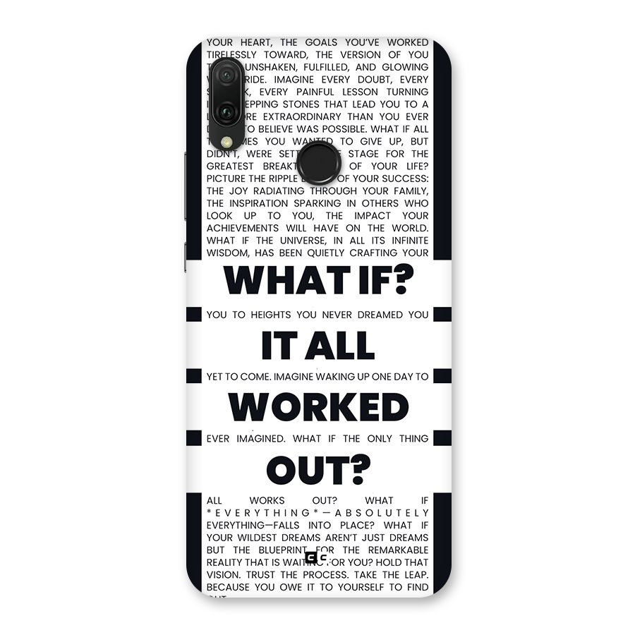 What If Back Case for Huawei Y9 (2019)