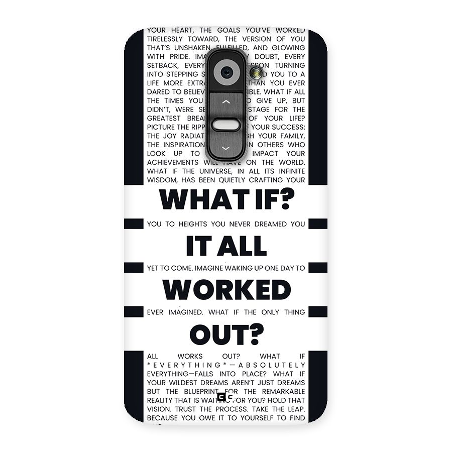 What If Back Case for LG G2
