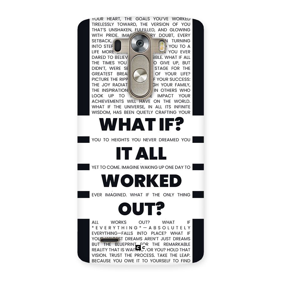 What If Back Case for LG G3