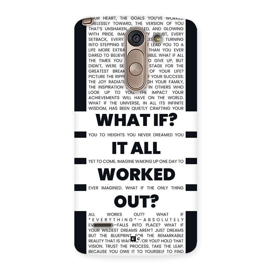 What If Back Case for LG G3 Stylus