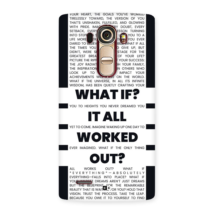 What If Back Case for LG G4