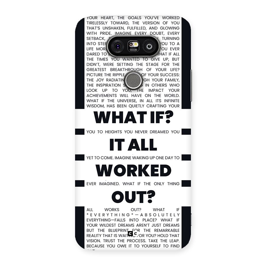 What If Back Case for LG G5
