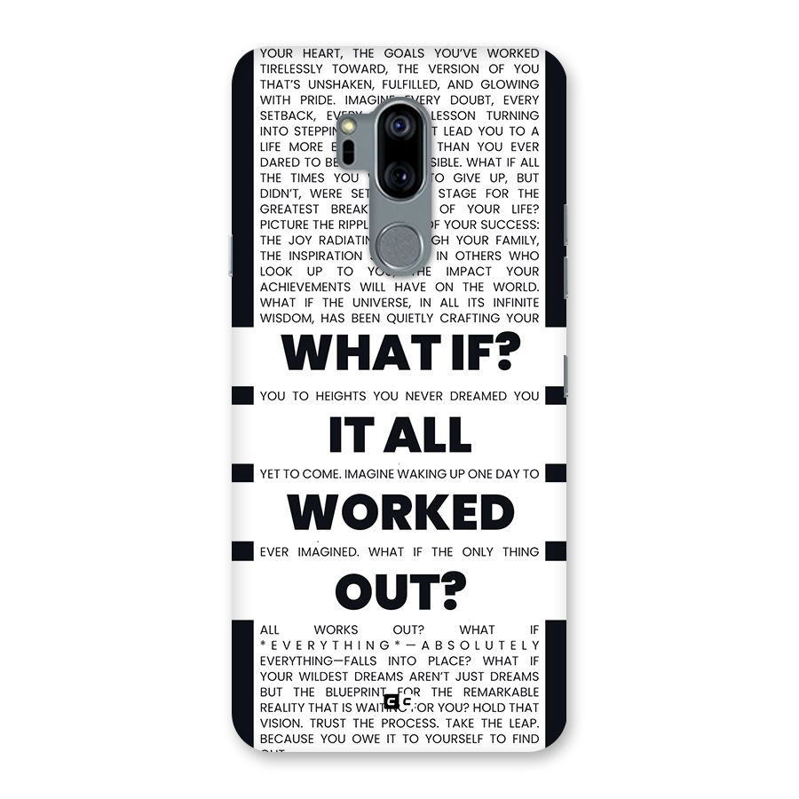 What If Back Case for LG G7