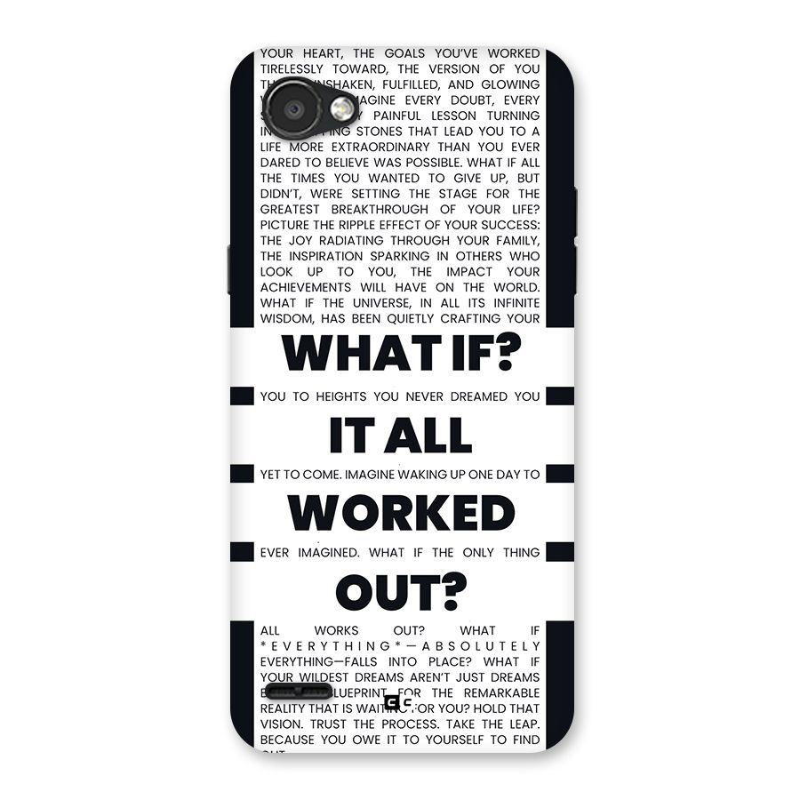 What If Back Case for LG Q6