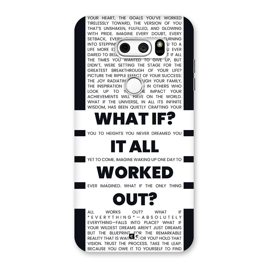 What If Back Case for LG V30